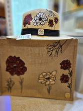 Load image into Gallery viewer, Burgandy flower and hat
