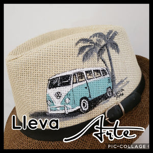 VW Bus and palm Tree